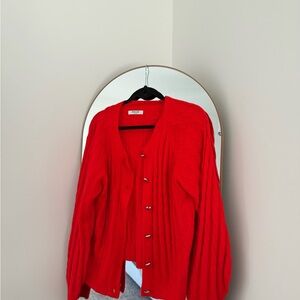 Smash + Tess Vibrant Red Women's Cardigan
